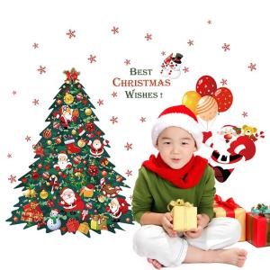 サンタクロース ステッカー クリスマスツリー ...の詳細画像2