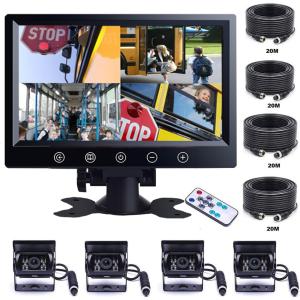 バックカメラ バックモニター 9インチ 4分割 同時表示