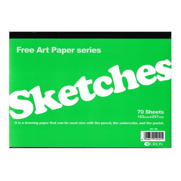 オリオン　sketches　スケッチブック　70枚綴り　B5(182×257mm)　【1冊までクロネ...