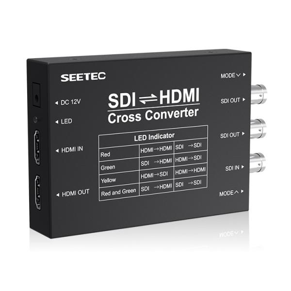 【送料無料】SDI-HDMI HDMI-SDI コンバーター 2入力3出力 SEETEC SCH