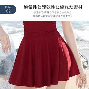 水着 レディース ワンピース 体型カバー 着痩...の詳細画像3