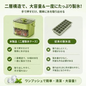 製氷皿 25マス×2個 最大50個 大容量 ワ...の詳細画像5