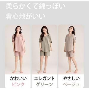 パジャマ レディース 綿 ダブルガーゼ 長袖 ...の詳細画像1
