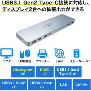 サンワサプライ USB Type-C専用ドッキ...の詳細画像3