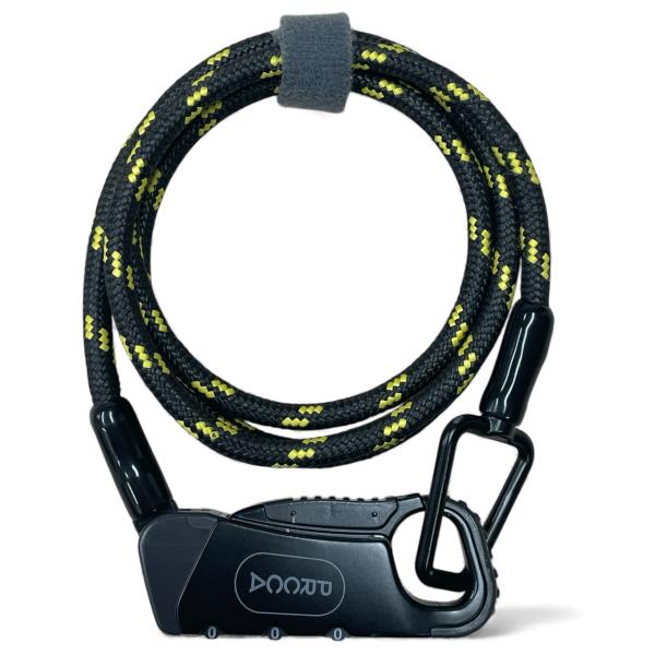 PRCCA(プレッカ) しなやかワイヤーロック, 高強度3層構造 ダイヤル式, スチール/UHMWP...