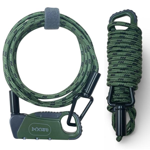 PRCCA(プレッカ) しなやかワイヤーロック 自転車用【巻きぐせなし／フレーム傷を防ぐ】盗難防止・...