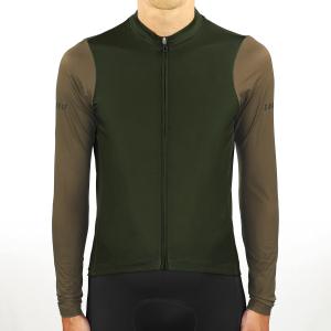 【SALE 20%OFF】TEAM長袖ジャージ［カーキ＆オーカー］【返品・交換不可】