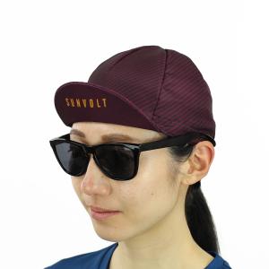 サイクルキャップ（ボルドー）フリーサイズ