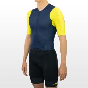 【SALE 10%OFF】COMP半袖セパレートワンピース ［ネイビー＆イエロー］【返品・交換不可】