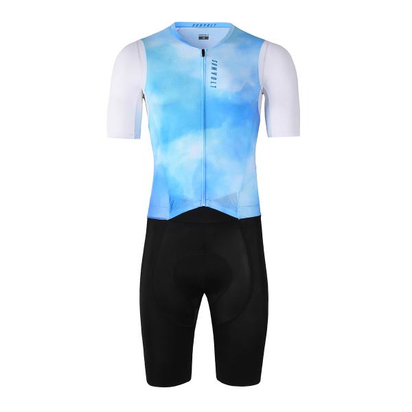 【SALE 20%OFF】シームレスレーシングセパレートワンピース［ウォーターブルー］【返品・交換不...