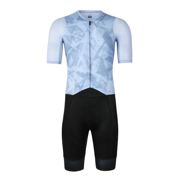 PROパフォーマンス半袖セパレートワンピース ［グレーx黒パンツ］