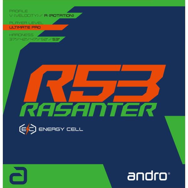 卓球ラバー アンドロ andro ラザンターR53 RASANTER R53 裏ソフト 112292