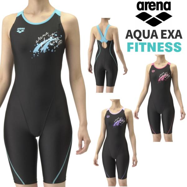 アリーナ arena フィットネス水着 レディース フィットネスワンピーススパッツ パッド付き アク...