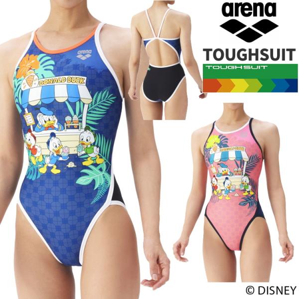 アリーナ arena 競泳水着 練習用水着 レディース ディズニー トレーニングワンピース タフスー...