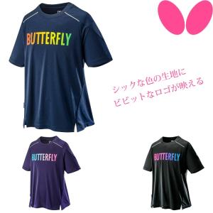 （廃番201121）卓球 Tシャツ バタフライ BUTTERFLY GL・Tシャツ メンズ レディース ウェア 45580