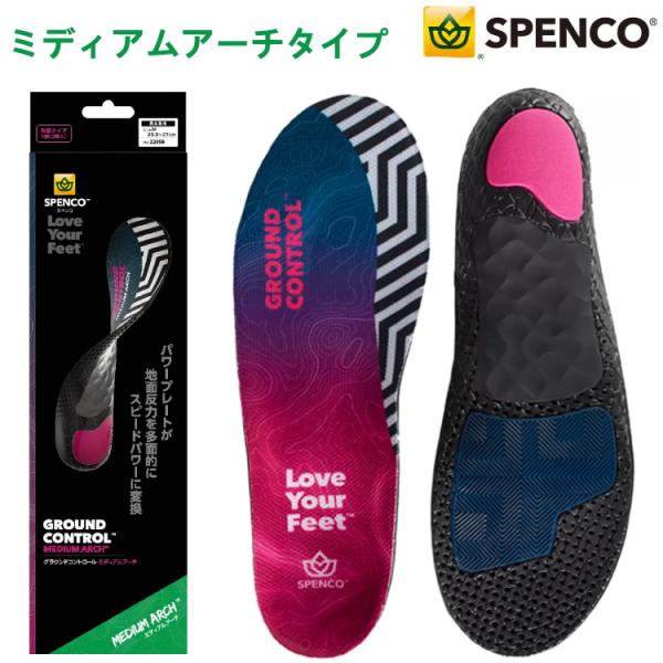 インソール 衝撃吸収 中敷き スポーツ SPENCO スペンコ グラウンドコントロール ミディアムア...