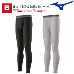 MIZUNO ミズノ ブレスサーモ アンダーウエア プラス メンズ ロングタイツ 前開き 中厚 裏起...