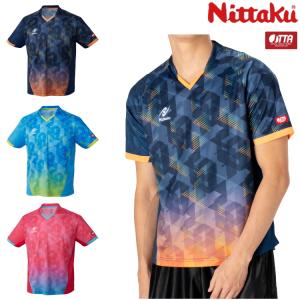 卓球ユニフォーム ニッタク Nittaku スカイスコープシャツ メンズ レディース ジュニアサイズ対応 NW-2214｜sunward