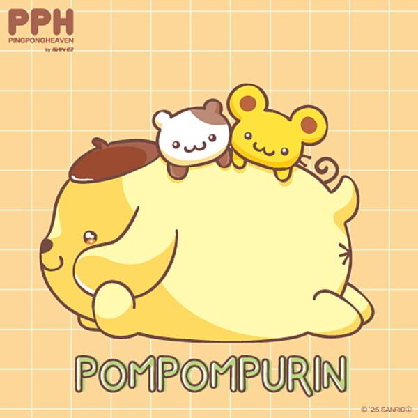 卓球ラバー 保護シート サンリオ 三英 吸着シート ポムポムプリン まったり 1枚入 01159 限...
