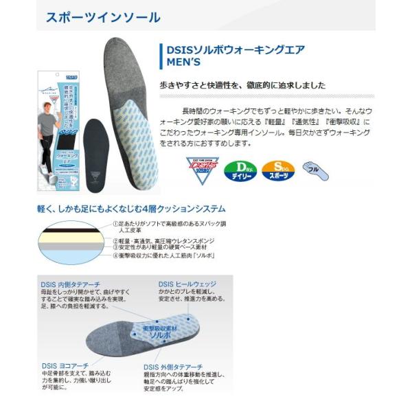 SORBO ソルボ インソール DSIS ソルボウォーキングエア MEN'S 中敷 61662-61...