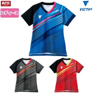 卓球ユニフォーム VICTAS ヴィクタス V-LGS224 ゲームシャツ レディース 512103｜sunward