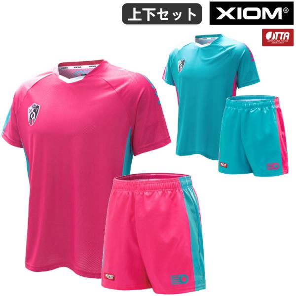 卓球ユニフォーム 上下セット XIOM エクシオン ルシアン シャツ パンツ メンズ レディース 1...