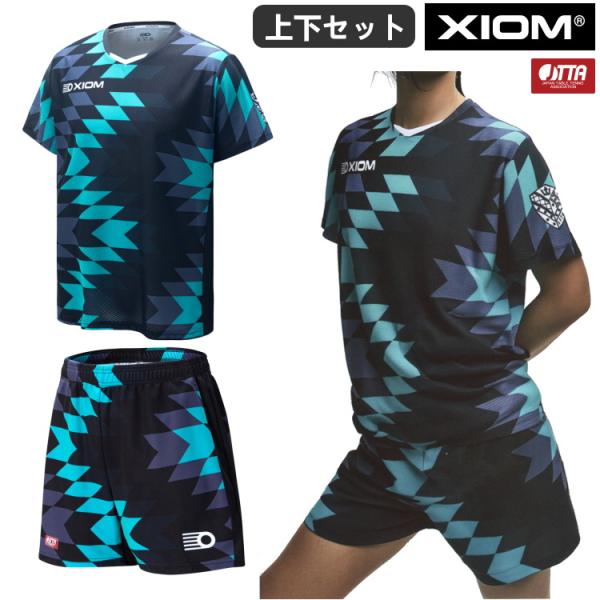卓球ユニフォーム 上下セット XIOM エクシオン ドラゴン2 シャツ パンツ メンズ レディース ...