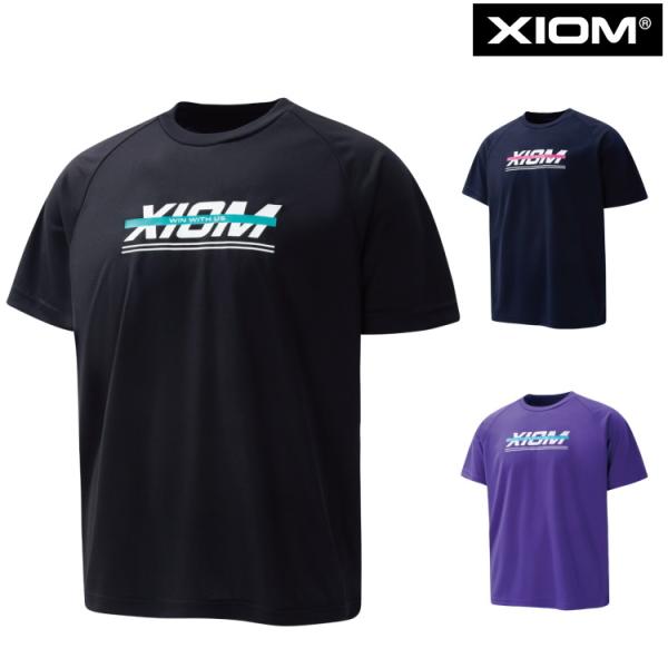 卓球Tシャツ XIOM エクシオン カラーライン Tシャツ メンズ レディース