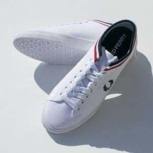 Fred Perry フレッドペリー メンズ スニーカー Underspin Tipped Cuff Twill シューズ 106