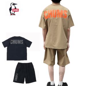 チャムス エアトレイル 上下セットアップ ナイロン 半袖Tシャツ ショーツ ch01-2270/03-1256 chums｜sunwear