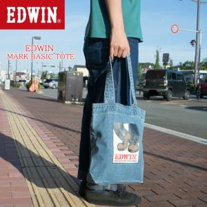 ●ネコポス１点まで可　EDWIN エドウィン STEP MARK ベーシックトートバッグ サブバッグ エコバッグ KM301｜sunwear