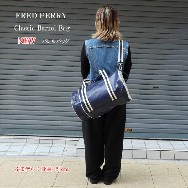 フレッドペリー 鞄 ユニセックス new クラシックバレルバッグ l7255 fred perry