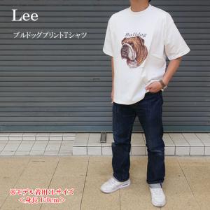 セール　●ネコポス1点まで発送対応　lee リー 半袖tシャツ メンズ ブルドッグプリントTシャツ BULLDOG PRINT S/S TEE lt3195