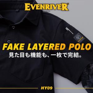 イーブンリバー ポロシャツ HY09 フェイク...の詳細画像1