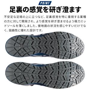 安全靴 アシックス ハイカット BOA ダイヤ...の詳細画像2
