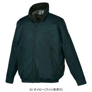 空調作業服 長袖 サイドファン ブルゾン ウェ...の詳細画像2