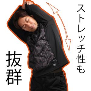 作業服 防寒着 クロダルマ ハーフジップインサ...の詳細画像5