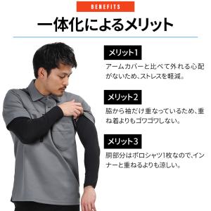 D.GROW フェイクレイヤードポロシャツ 春...の詳細画像4