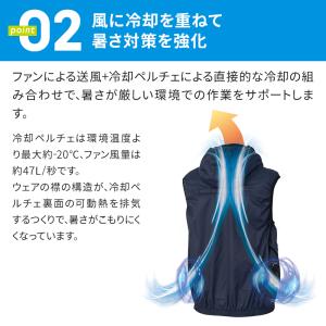 グラディエーター 作業着 ベスト・ファン・バッ...の詳細画像3