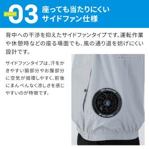グラディエーター 作業着 ベスト・ファン・バッ...の詳細画像4