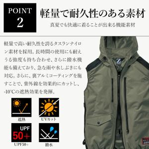 空調服 ベスト サイドファン ウェア単品 自重...の詳細画像3