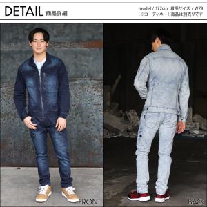 作業ズボン 作業着 作業服 デニム カーゴパン...の詳細画像5