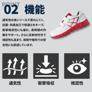 安全靴 XEBEC ジーベック ローカット マ...の詳細画像3