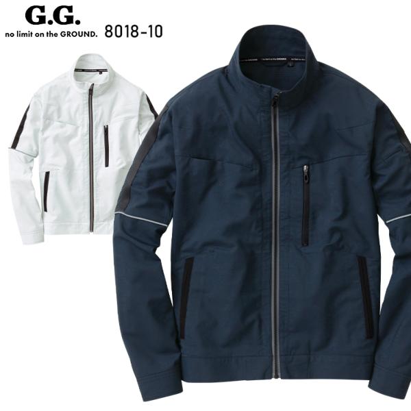 春夏用  作業服・作業用品 長袖ブルゾン メンズ 桑和 SOWA G.G. 8018-10