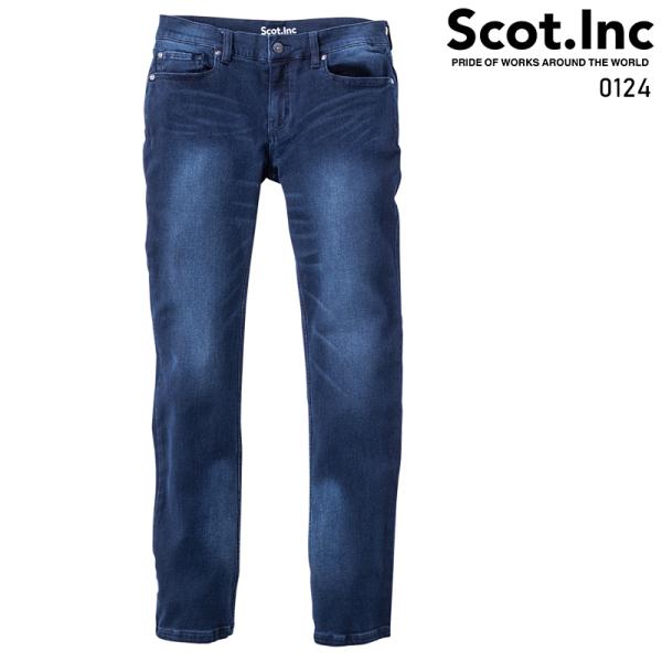 Scot.Inc ニットライクスキニーパンツ 作業服 通年用 メンズ 0124 CUC 作業着 S-...