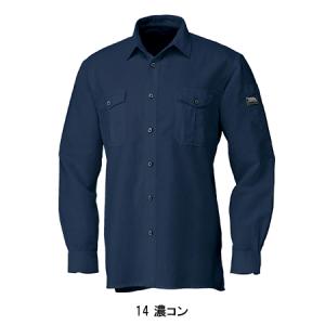 寅壱 作業服 寅壱 長袖シャツ 麻混 1020...の詳細画像3