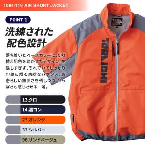 空調服 半袖 寅壱 サイドファン ジャケット(...の詳細画像2