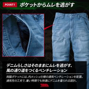 寅壱 デニム カーゴジョガーパンツ 8923-...の詳細画像2