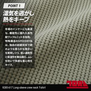 寅壱 作業服 作業着 長袖 Tシャツ 9285...の詳細画像2