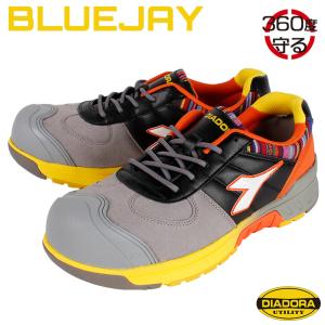 安全靴 作業靴 ディアドラ DIADORA ドンケル 安全スニーカー BLUEJAY ブルージェイ ローカット 紐 耐滑性 耐摩耗性メンズ JSAA規格A種 オシャレ